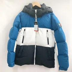 【中古】MILLET ダウンジャケット サイズ105 ミレー ブルー×ホワイト×ネイビー MXPWD-14609 SKY[19]のサムネイル