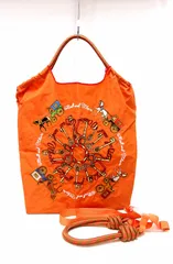 【226600】 【Ball&Chain ボール＆チェーン】 別売りストラップ付 エコバッグ 馬車 301038 オレンジ