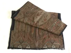 【231326】ETRO エトロ  ペイズリー柄　ストール ブラック|オレンジ