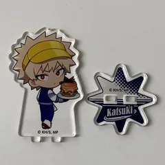 ◇僕のヒーローアカデミア×アニメイトカフェ　爆豪勝己　ミニアクリルスタンド　Waffle Sandwich Diner ver.