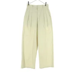 未使用 GU ジーユー タック ワイドパンツ M ベージュ レディース 古着