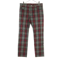 美品 FRED PERRY フレッドペリー チェック柄 ロングパンツ XL グレー系 メンズ 古着のサムネイル
