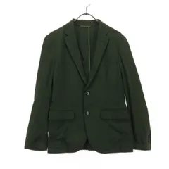 green label relaxing グリーンレーベルリラクシング 裏地無し ストレッチ 薄手 テーラードジャケット XS カーキ UNITED ARROWS メンズ 古着
