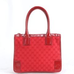 美品】GUCCI インプリメ GG 赤 トートバッグ レザー ロゴ - メルカリ