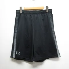 アンダーアーマー UNDER ARMOUR スポーツウェア ボトムス メッシュ ハーフ パンツ LG 黒 ブラック ショートパンツ