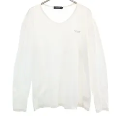 BURBERRY BLACK LABEL バーバリーブラックレーベル 長袖 Tシャツ 3 ホワイト 三陽商会 ロンT メンズ 古着