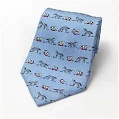 エルメス シルク ネクタイ 動物柄 中古 Aランク HERMES メンズ ビジネス