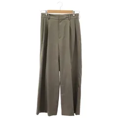 Spick & Span (スピックアンドスパン) センタープレスワイドパンツ  ブラウン 36