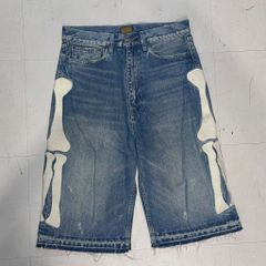 KAPITAL]14ozブラックデニム5PショートパンツBONE刺繍サイズ34 - メルカリ