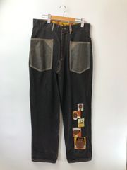 AK:CESS デニム オーバーサイズ ワイド ブラック 刺繍 Archive