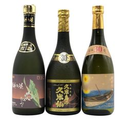 泡盛3本セット】月桃の花・久米仙ブラック・琉球村 720ml - メルカリ