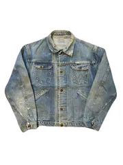 4)60‘s Wrangler 24MJ Denim jacket 白タグベル タグなし　ラングラーデニムジャケット