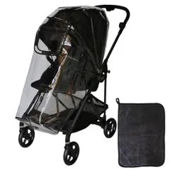 ベビーカー用レインカバー サイベックス メリオ メリオカーボン 専用互換 透明レインカバー オリジナル吸水タオル付きshun 99d327fe