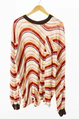 サスクワッチファブリックス SASQUATCH fabrix 25SS L/S T-SHIRT PSYCHEDELIC BORDER サイケデリック ボーダー 長袖Tシャツ M 25SS-CSL-001 ベージュ マルチカラー●251126のサムネイル