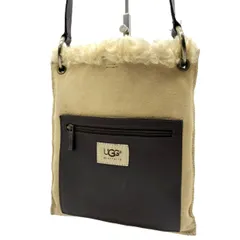 アグ UGG ショルダーバッグ 斜め掛け ボア ムートン シープスキン レザー 本革 ベージュ ブラウン ロゴ レディース メンズ ユニセックス 肩掛け クロスボディ 秋冬 人気 カジュアル おしゃれ 小さめ 軽量 ポシェットのサムネイル