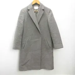 K■ユナイテッドアローズ/UNITED ARROWS B＆Y ウールチェスターコート【M】グレージュ系/LADIES■2【中古】