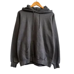 90s~ Hanes ヘインズ 無地スウェットパーカー グレー gray SIZE S（34-36） NO.T391のサムネイル