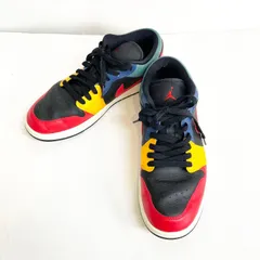 NIKE JORDAN BRAND WMNS AIR JORDAN 1 LOW SE BLACK/FIRE RED-TAXI-FRENCH BLUE ジョーダン ブランド ウィメンズ エア ジョーダン 1 LOW SE 28cm スニーカー Ks4-15