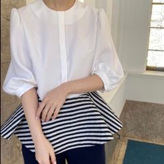 完売 美品 UNITED ARROWS オーガンジー フリル＆ボウタイ ブラウス