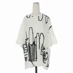 ゴム gomme マンハッタン クルーネックTシャツ カットソー オーバーサイズ 半袖 M ホワイト 白 GJ-T40-175のサムネイル