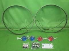 当時物？デコトラ鍛冶屋17.5インチ4トン ホイールマーカー左右セット 