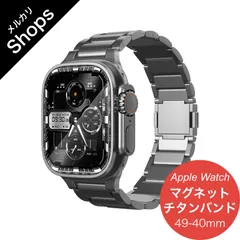 【Apple Watch Series 11・Ultra 3/2・SE 3/2・49mm/46mm/45mm/44mm/42mm/41mm/40mm】バンド アップルウォッチ ベルト マグネット ステンレス チタン スポーツ おしゃれ ウルトラ（スレート）❷