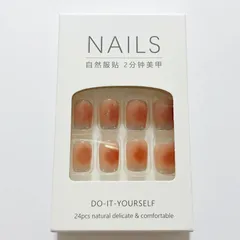 No.564 ネイルチップ チークネイル 24枚セット つけ爪 ジェルネイル風