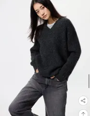 (新品) UNIQLO ユニクロ U フラッフィー Vネック ニット