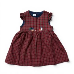 ファミリア familiar チェック柄ワンピース 80㌢商品番号150678 - メルカリ