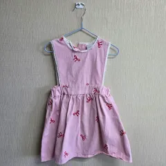 ピンク色 リボン 刺繍 女の子 ONE PIECE S