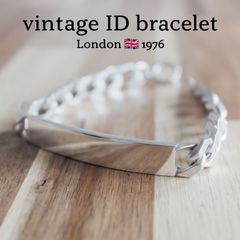 英国製 1969年 ヴィンテージ】IDブレスレット ホールマーク：ロンドン
