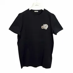 MONCLER/L /ダークネイビー /ダブルワッペンTシャツ /型番E209180325008390Y