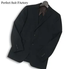 P.S.FA パーフェクトスーツファクトリー 春夏★ 背抜き ストライプ テーラード ジャケット Sz.90Y5 メンズ