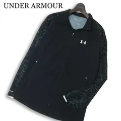 UNDER ARMOUR アンダーアーマー 通年★ ロゴプリント ブルゾン ジャケット Sz.LG メンズ ゴルフ トレーニング