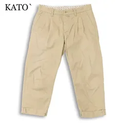 KATO` カトー 春夏★ タック テーパード チノ アンクル パンツ 日本製 Sz.S メンズのサムネイル