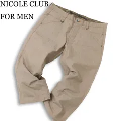 NICOLE CLUB FOR MEN ニコルクラブ フォーメン 春夏★ ストレッチ デニム クロップド パンツ ジーンズ Sz.48 メンズのサムネイル