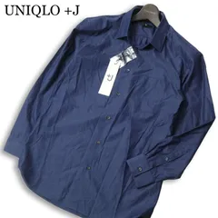 【新品 25SS】 UNIQLO +J ユニクロ × ジルサンダー 通年★ ブロード 長袖 シャツ Sz.XS メンズ ネイビー 未使用