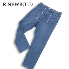 R.NEWBOLD ポールスミス USED加工★ スウェット デニム スリム ストレッチ イージー パンツ ジーンズ Sz.M メンズのサムネイル