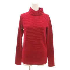 エーグル AIGLE カットソー M 赤 レッド ボーダー柄 オフタートルネック 長袖 ECF001 /KR ■ECF001