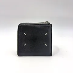 Maison Margiela 4ステッチ  ラウンドジップ レザー グレー 財布 シルバーのサムネイル