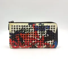 Christian Louboutin レザー ホワイト×マルチカラー 財布 ブラック