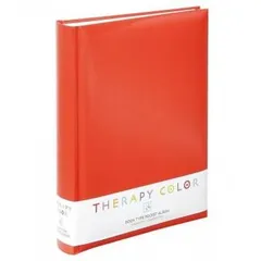 ナカバヤシ セラピーカラー 背丸ブック式ポケットアルバム 3段ポケット L判 240枚収納 エナジーレッド TCBP-240-ER