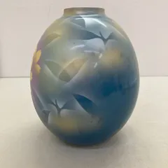 03w25170 九谷焼 花ちらし連山 花瓶 花器 8号