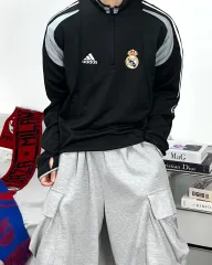 アディダス 04-05 レアル マドリード ハーフジップ トレーニングウエア トップス XL