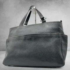 FURLA ビジネスバッグ レザー シボ革 A4可能 トートバッグ 黒 2699