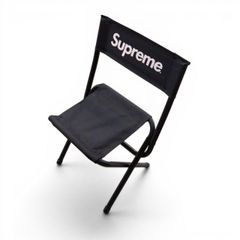 Supreme ブラック 折りたたみチェア - メルカリ