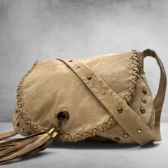 archive A.D.M.J Studded Leather Shoulder Bag Y2K 00s 90s Vintage 2706