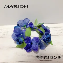 ペット用アーティフィシャル花かんむり　内径約5センチ　ハンドメイド