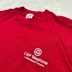 【90s USA製】 JERZEES  （ジャージーズ） 裏起毛スウェットプルオーバー 長袖トレーナー 企業ロゴスウェット C&P電話 ベル社 アメリカ製 アメカジ ヴィンテージ メンズ XLサイズ XXL オーバーサイズ ビックサイズ ダボ