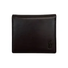 POLObyRalphLauren(ポロラルフローレン) コインケース美品  - ダークブラウン レザー